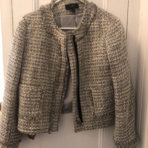 J. Crew Silver Tweed Jacket